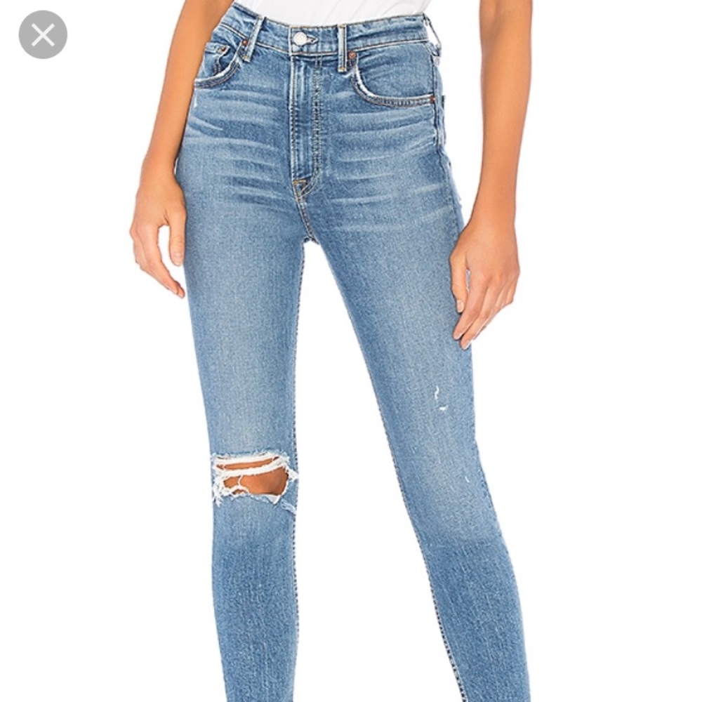 ISO: GRLFRND Kendall high rise/ Amelia wash. Sz 26